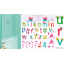 120 Stickers repositionnables Alphabet des filles