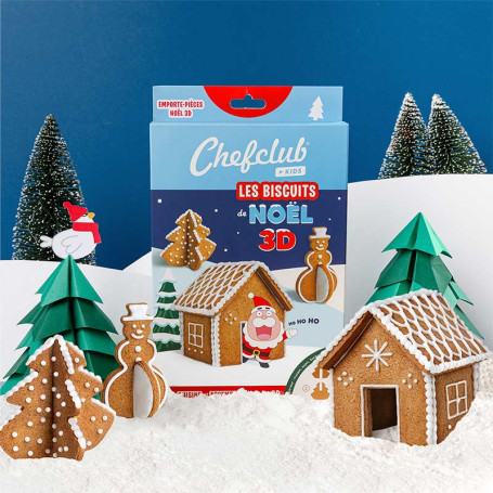 Emporte pièces Les biscuits de Noel 3D - Chefclub Kids