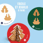 Emporte pièces Les biscuits de Noel 3D - Chefclub Kids