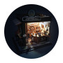 3D Wooden Coffee Shop Diorama Kit - Buki France