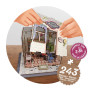 3D Wooden Flower Shop Diorama Kit - Buki France