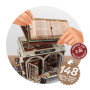 3D Wooden Bookstore Diorama Kit - Buki France
