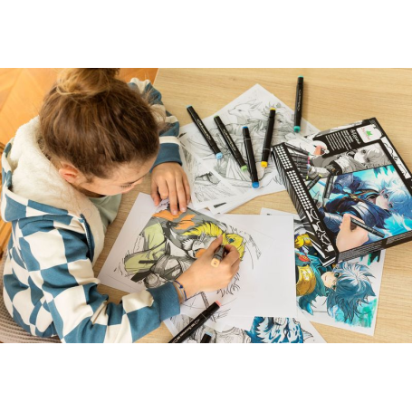 Manga Workshop Warrior Heroes - Markers and Layout Papers Sycomore