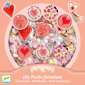 285 Perles fantaisies - Coeurs - Djeco
