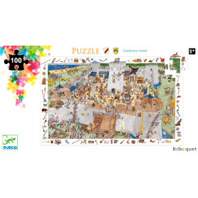 Puzzle Observation Le château fort 100 pièces avec poster