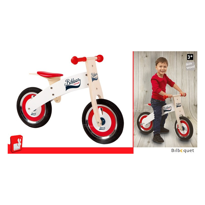 Janod - Porteur little bikloon jaune et gris argenté, Livraison Gratuite 24/48h