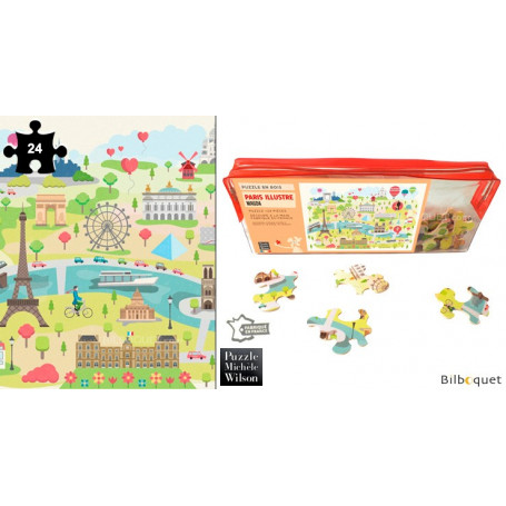 Paris Illustré - Magda - Puzzle 24 pièces en bois