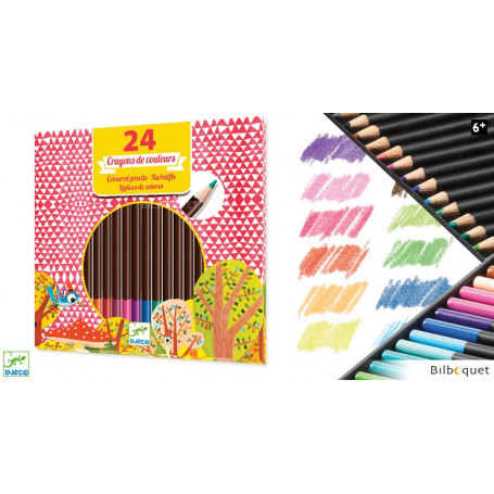 Boîte de 24 crayons de couleurs