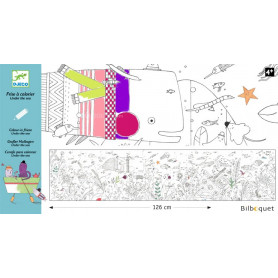 Frise sous la mer - Coloriage Design by Christine Pym