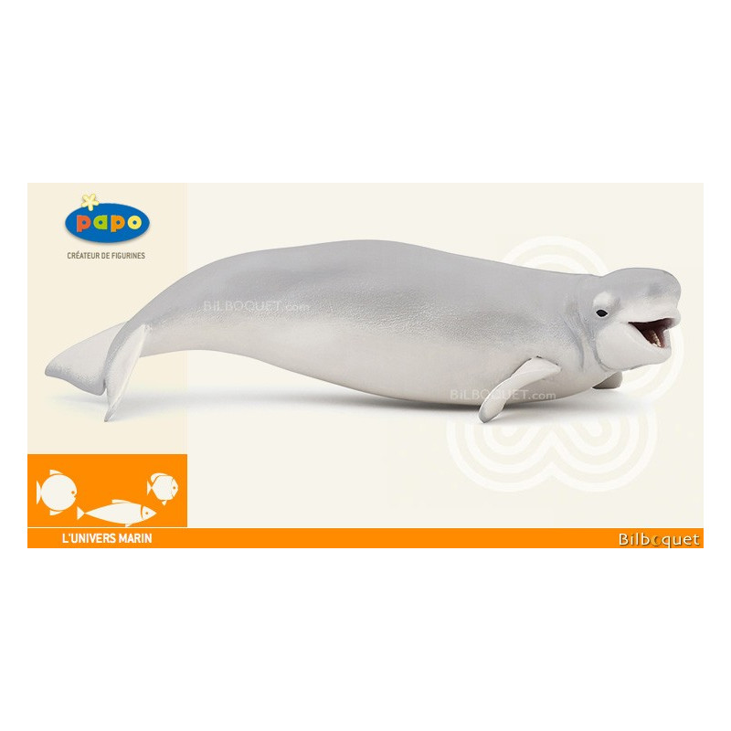 beluga whale figurine