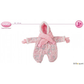 Combinaison fleurie pour bébé - Vêtements pour poupées 30-33 cm