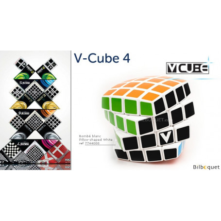 V-CUBE 4 Bombé - Blanc