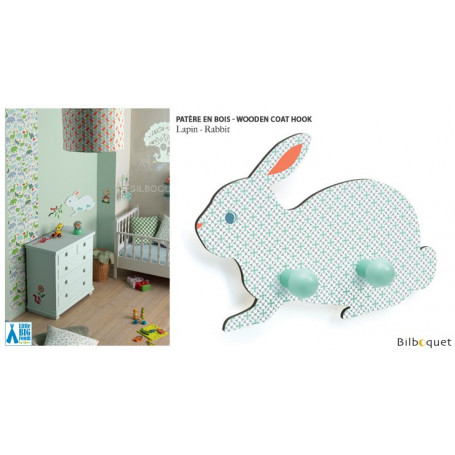 Patère en bois Lapin - Little Big Room