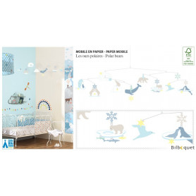 Mobile en papier FSC Les ours polaires - Little Big Room