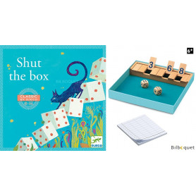 Fermez la boîte (shut the box) - Jeu de stratégie en bois