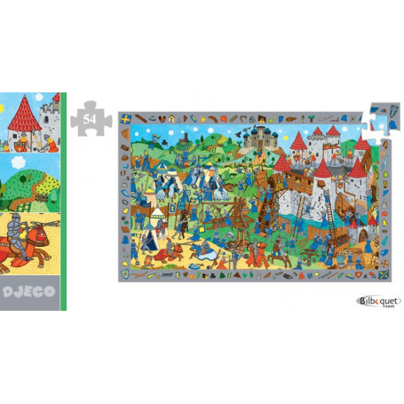 Puzzle découvertes chevaliers 54 pièces