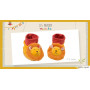 Chaussons Lion pour bébé 0-6 mois Les Papoum - Moulin Roty