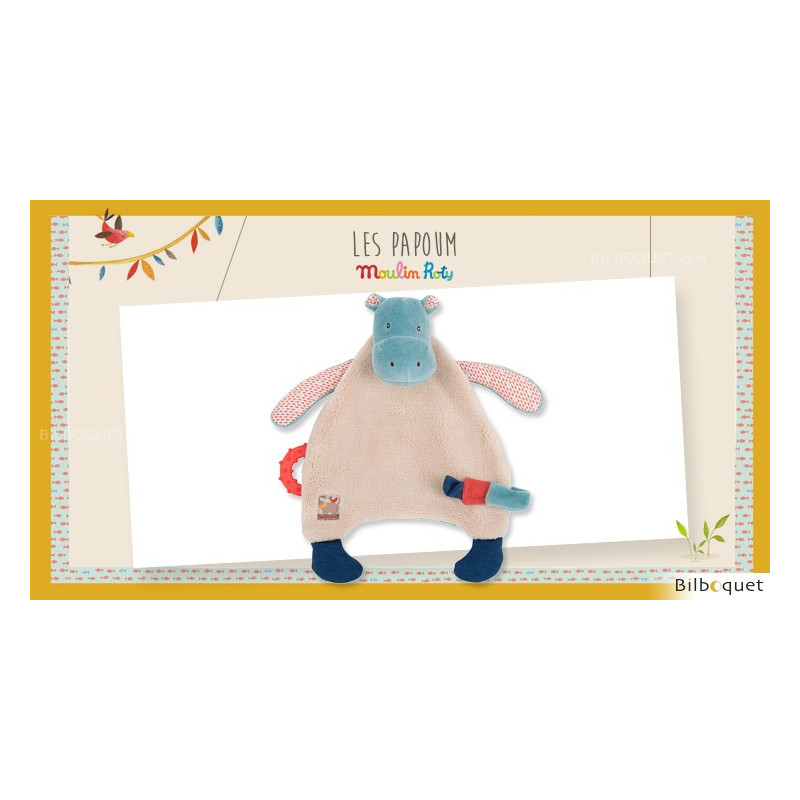 MOULIN ROTY Doudou attache t/étine /él/éphant Les Papoum de
