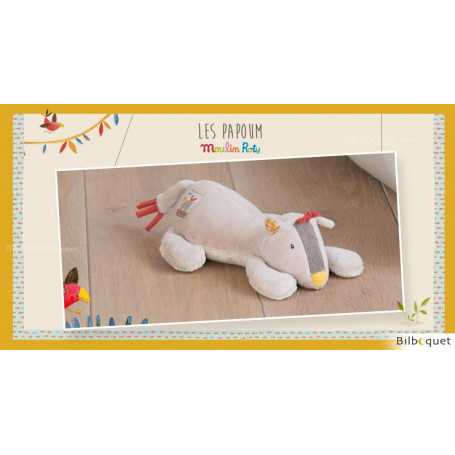 Doudou Hochet Lion Les Papoum - Moulin Roty