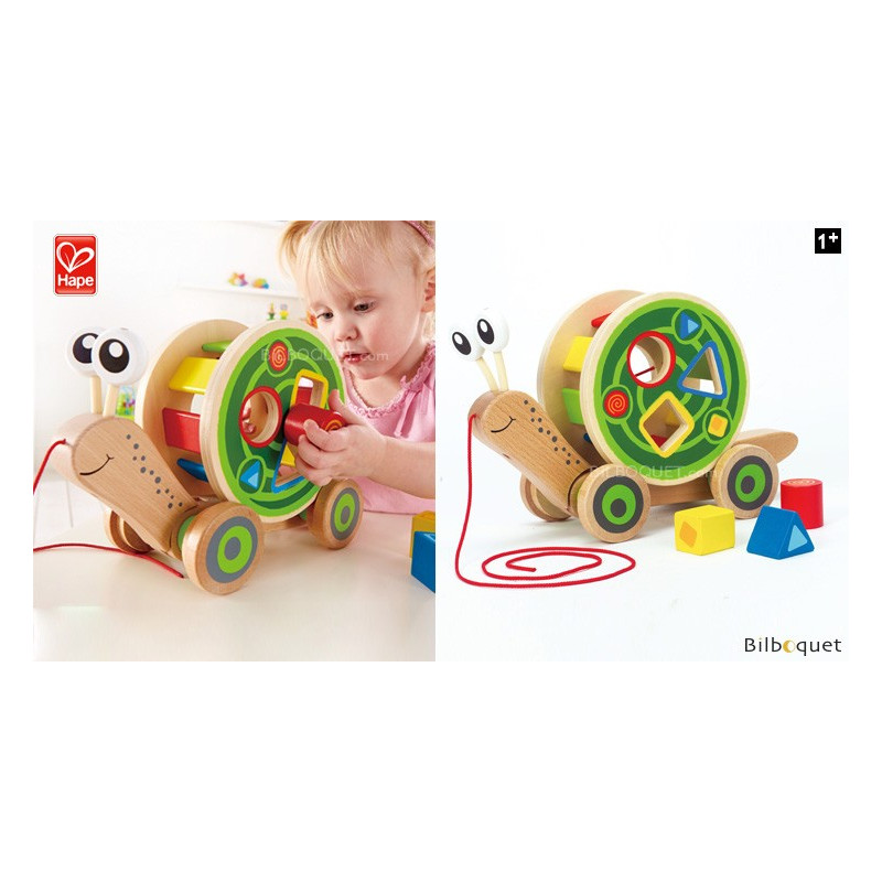 Walk A Long Snail Wooden Pull along Toy Walk A Long Snail Wooden Pull along Toy