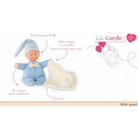 Doudou Minirêve Bleu Coton 16cm