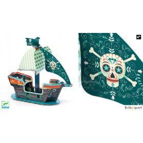 Bateau Pirate 3D en carton POP TO PLAY