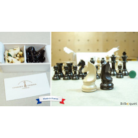 Pièces d'échecs plombées en bois de buis n°5