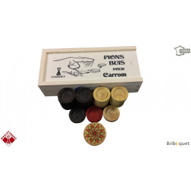 Pions en buis pour Carrom