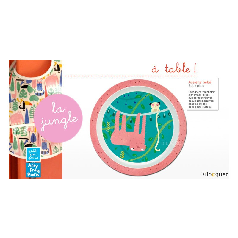 Baby Plate The Sloth O21cm The Jungle