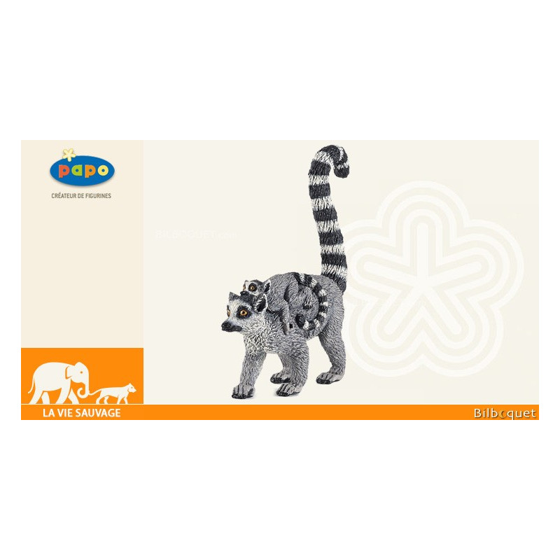 Lemur and baby - Papo Figurine Lemur and baby - Papo Figurine