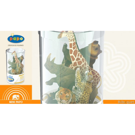 Mini Tub's animaux sauvages n°2 - 12 mini figurines