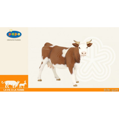 Vache simmental - Figurine jouet