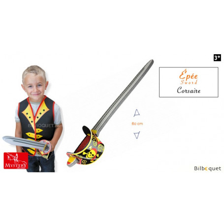 Épée en mousse Corsaire - Accessoire enfant
