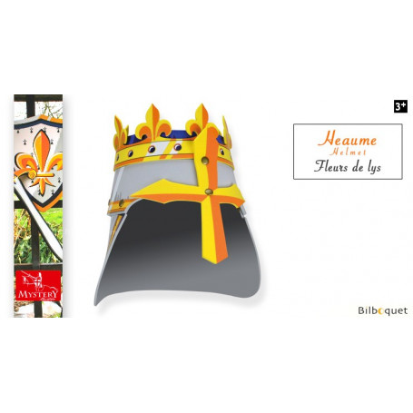 Heaume en mousse Fleur de Lys - Accessoire pour déguisement enfant