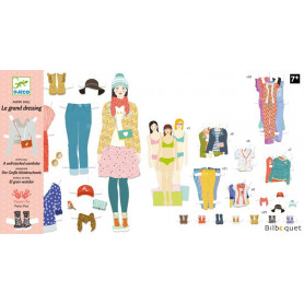 Le grand dressing - Paper Dolls - 3 personnages et 110 vêtements