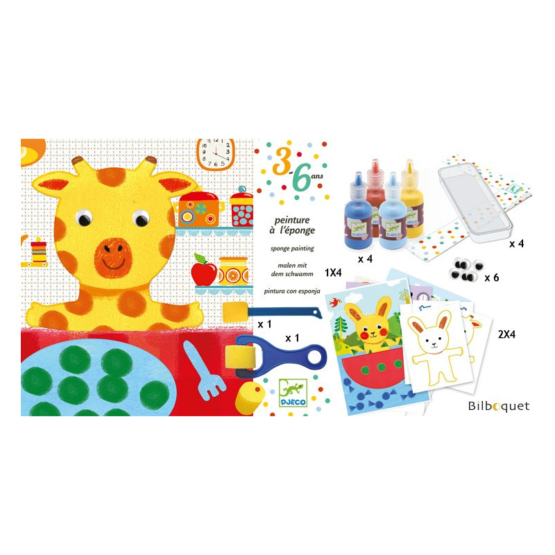 28x Sponge Painting Brush Educational Painting Tool Set for Toddler Children