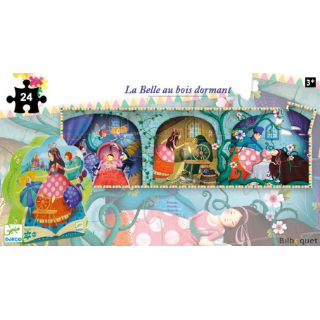 La Belle au bois dormant - Puzzle Silhouette 36 pièces