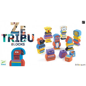 Ze Tribu - 21 blocs de construction en bois